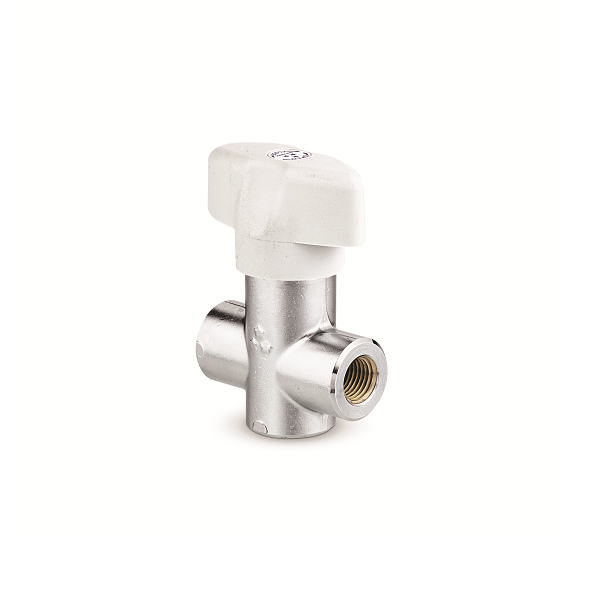 Diaphragm low to high pressure line valve for food industry - VD F